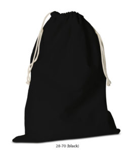 Baumwolle Rucksack Delhi schwarz