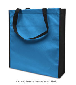 Non-Woven Tasche Lisboa in blau/schwarz