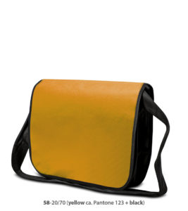 Non-Woven Tasche Frankfurt in gelb / schwarz