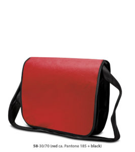 Non-Woven Tasche Frankfurt in rot / schwarz