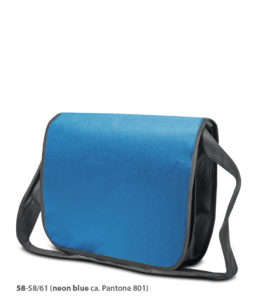 Non-woven Tasche Frankfurt in blau/dunkelgrau