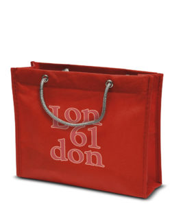 Non-woven Tasche London in rot