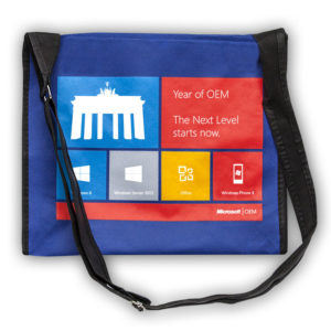 Non-Woven Tasche Riga mit "Microsoft"-Aufdruck