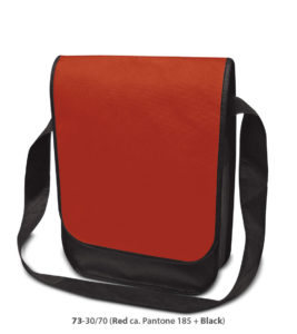 Non-Woven Tasche Dublin in rot/schwarz