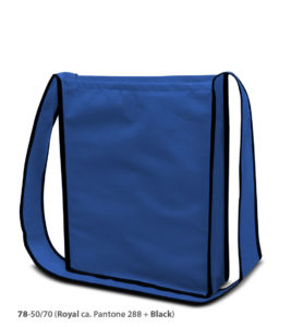Non-woven Tasche Bristol in blau/schwarz