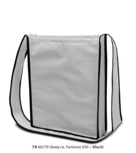 Non-Woven Tasche Bristol in grau / schwarz