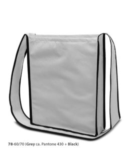 Non-woven Tasche Bristol in grau/schwarz
