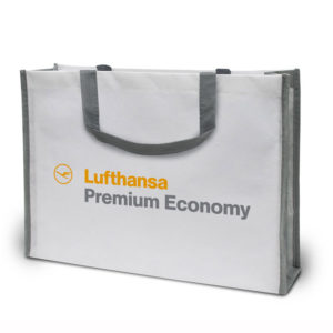 Non-Woven Tasche Bergen mit "Lufthansa"-Aufdruck