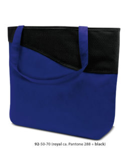 Non-Woven Tasche Lille in blau / schwarz