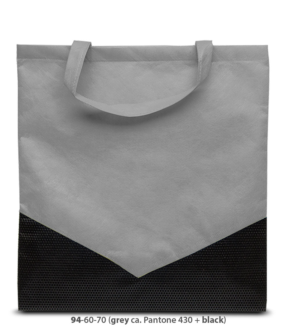 Non-Woven Tasche Espoo in grau / schwarz