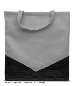 Non-Woven Tasche Espoo in grau/schwarz