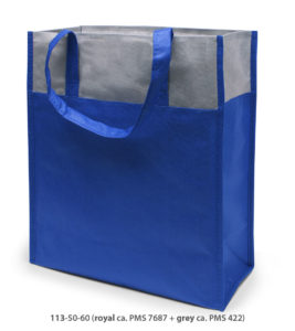 Non-Woven Tasche Brest in blau / grau
