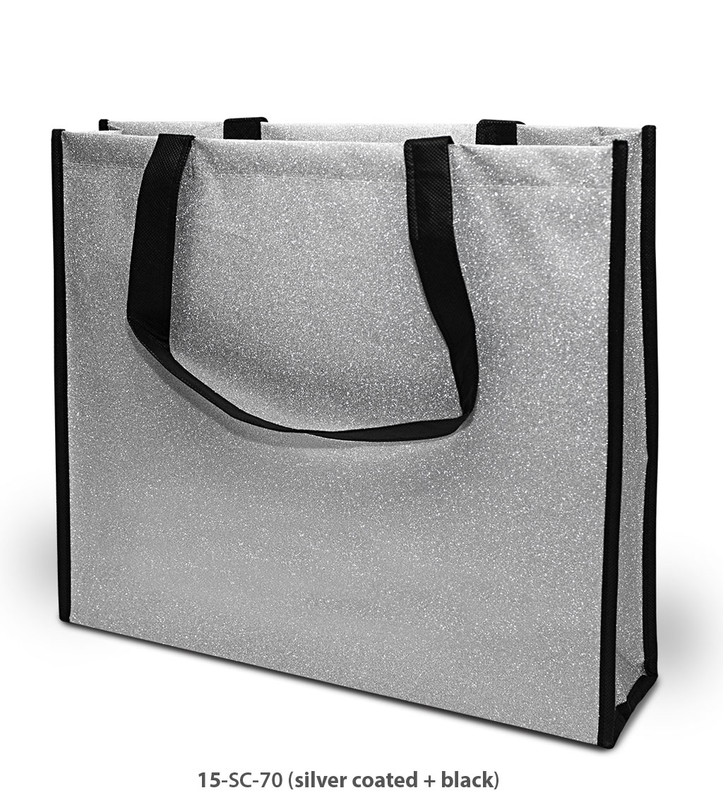 Coated Tasche Palermo in silber