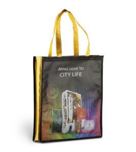 Coated Tasche Side mit 2-seitigem Druck
