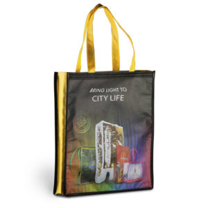 Coated Tasche Side mit 2-seitigem Druck